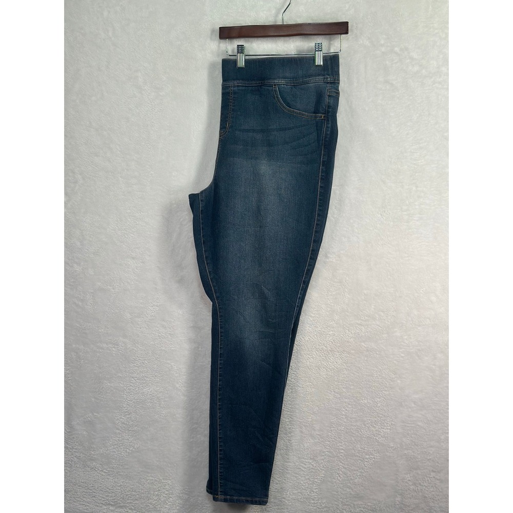 Torrid Jeggings Women 18W Blue First‎ At Fit Pull On Skinny Denim Jeans